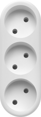 Defender Тройник TA-04 3 розетки, заземление [99108]