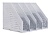 Лоток вертикальный Deli 78996LT-GREY 4отд. складной 332x256x243мм серый пластик