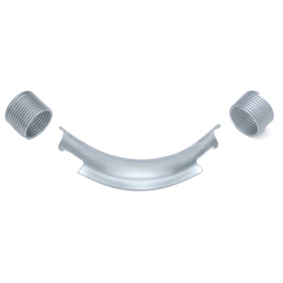 Фиксатор поворота трубы REHAU 16/90гр с кольцами, оцинк. сталь