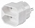 Сетевой разветвитель Buro BU-PS2F-W (2 розетки) белый (пакет ПЭ)