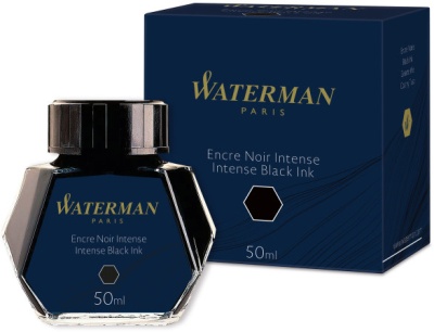 Флакон с чернилами Waterman CWS0110710 черные чернила для ручек перьевых