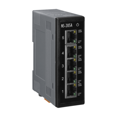 Коммутатор 5 x 10/100BaseTX, питание +12 ~ +48 В