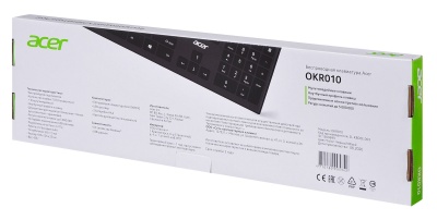 Клавиатура Acer OKR010 черный USB беспроводная slim Multimedia