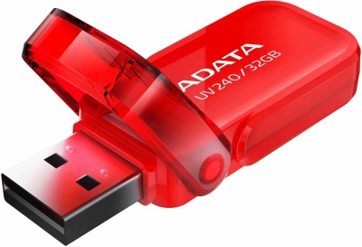 Флеш Диск A-DATA 32GB <AUV240-32G-RRD> UV240, USB 2.0, Красная