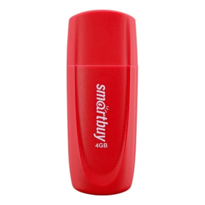 Smartbuy USB Drive 4GB Scout Red (SB004GB2SCR)