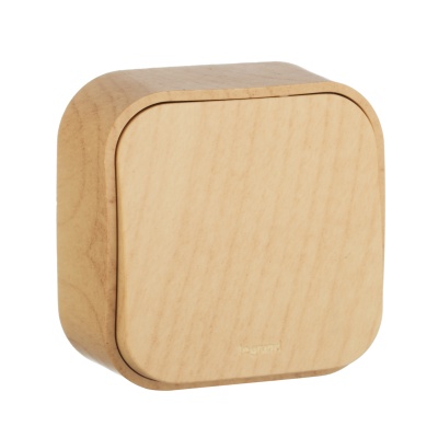 Legrand 782260 Выключатель 10A одноклавишный Quteo (Дерево)