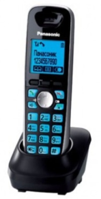 Трубка доп. Dect Panasonic KX-TGA681RUB черный для KX-TG6811/6821/6812/6822