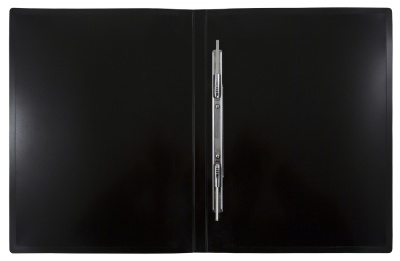 Папка метал.пруж.скоросш. Бюрократ DeLuxe DL07PMILK A4 пластик 0.7мм кор.27мм молочный