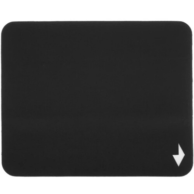 Коврик для мыши Gembird MP-BLACK-S, черный, 220х180х2мм, ткань+резина, пакет