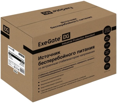 Exegate EX292773RUS ИБП ExeGate Power Back BNB-800.LED.AVR.4C13 <800VA/480W, LED, AVR, 4*C13, металлический корпус, Black>