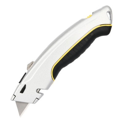 Нож Deli Универсальный нож с Т-образным лезвием Deli DL410  19мм, длина 170мм, в комплекте 3 лезвия SK5, алюминиевый корпус резиновой вставкой