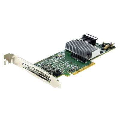 RAID-контроллер Broadcom 9361-8i(2G) SGL (LSI00462 / 05-25420-17004 / 03-25420-08D) PCIe 3.0 x8 LP, SAS/SATA 12G, RAID 0,1,5,6,10,50,60, 8port (2*int SFF8643), Cache 2GB, 3108ROC, RTL  (R8i) {5}, (003563)