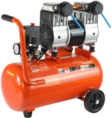 PATRIOT  WO 24-220 Компрессор [525301920] { безмасляный, 200 л/мин, 8 бар, 1250 Вт, 24 л, быстросъемный 1/4" }