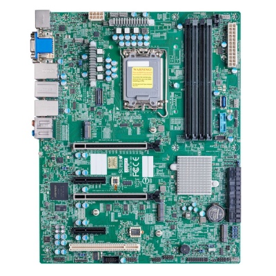 Supermicro MBD-X13SAE-F-O, 1xLGA1700,W680,4xDDR5 DIMM,2PCI-Ex16,3xM.2-PCI-E,8SATA3 RAID 0/1/5/10,7.1-ch,1x1000 Мбит/с,1х2500 Мбит/с,IPMI,4xUSB 2.0,VGA,DVI,HDMI,DisplayPort,ATX