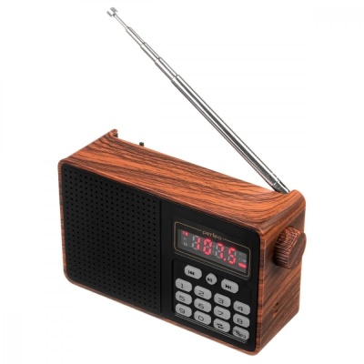 Радиоприемник PERFEO (PF_D0574) ALPINIST , коричневый