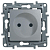 Legrand 672434 Розетка 2К со шторками - немецкий стандарт - винтовые зажимы - 16 А - 250 В~ - Etika - алюминий