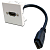 Вставка Mosaic 45x45 с адаптером HDMI с удлинителем, мама-мама, белая (LAN-SIP-23HDMI-WH)