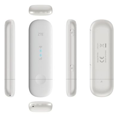 Модем 2G/3G/4G ZTE MF79RU USB Wi-Fi Firewall внешний белый