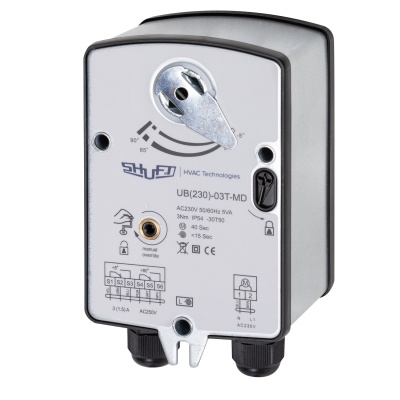 Электропривод с возвратной пружиной SHUFT UB(230)-03T-MD