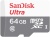 Флеш карта microSDXC 64Gb Class10 Sandisk SDSQUNR-064G-GN3MN Ultra Light w/o adapter Флеш карта microSDXC 64Gb Class10 Sandisk SDSQUNR-064G-GN3MN Ultra Light w/o adapter