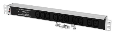 Блок распределения питания Rem IP20 R-10-10C13-FI-440-Z гор.размещ. 10xC13 базовые 10A C14