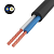 Провод ПВС 2x1.5 Ч (уп.50м) Rexant 01-8033-50