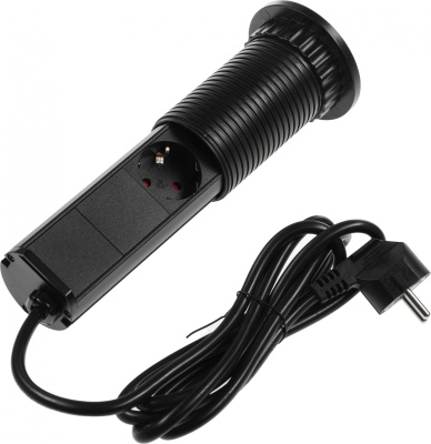 Сетевой разветвитель Premier vertical 3R 1.8м (3 розетки) черный (коробка)