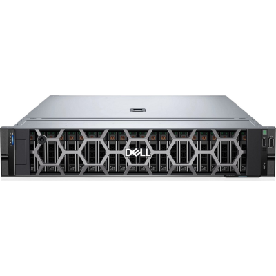 Сервер DELL PowerEdge R7625, 2 x AMD EPYC 9654, 2x1920GB SATA SSD, 1x960GB SATA SSD, PERC H755, 2x10/25G SFP+ B57414, Idrac9 Ent, Rail Kit