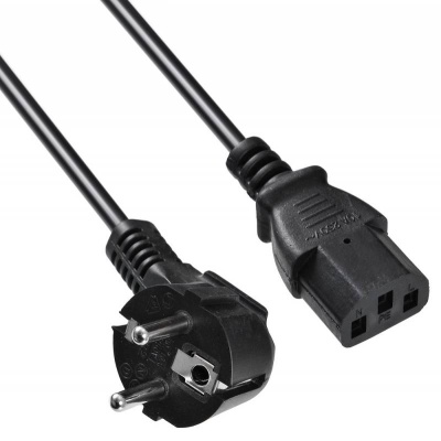 Кабель Buro AN23-1000-5 IEC C13 Евровилка 5м черный