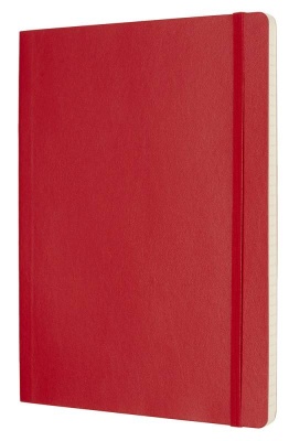 Блокнот Moleskine CLASSIC SOFT QP621F2 XLarge 190х250мм 192стр. линейка мягкая обложка красный