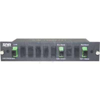 DWDM-фильтр диапазонов "Blue" (1528...1543nm) и "Red" (1547...1564nm) в 1/2U слоте