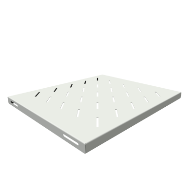 Полка стационарная для шкафов глубиной 600мм, (глубина полки 400мм) распределенная нагрузка 20кг, цвет-серый (SNR-SHELF-06040-20G)