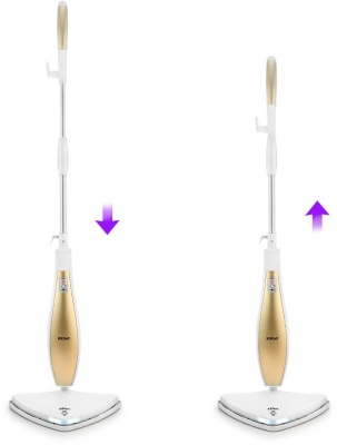 Швабра паровая Kitfort KT-1014 1300Вт золотистый/белый