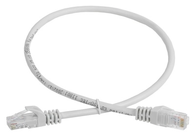 Патч-корд ITK PC01-C5EU-1M-G UTP вилка RJ-45-вилка RJ-45 кат.5е 1м серый ПВХ (уп.:1шт)