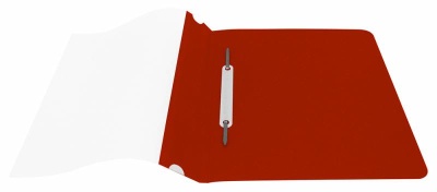 Папка-скоросшиватель Бюрократ Люкс -PSL20A5RED A5 прозрач.верх.лист пластик красный 0.14/0.18