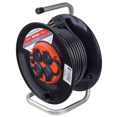 Perfeo удлинитель на катушке без заземления "RU POWER",PF_B4681 (50м 4гн с т/з 16А ПВС 3х1,5 IP44 (РБК16))