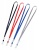 Шнур для бейджа Deli E5764 48.5х1см нейлон ассорти (упак.:20шт) пластиковый пакет