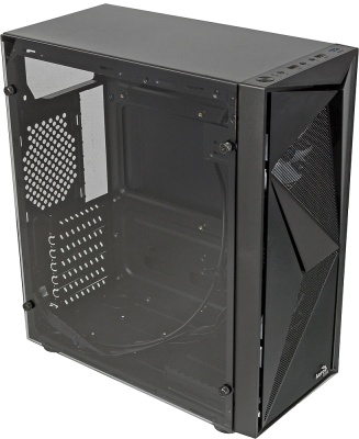 Корпус Aerocool Glider Cosmo-G-BK-v1 черный без БП ATX 2x120mm 2xUSB2.0 1xUSB3.0 audio
