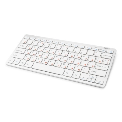 Комплект кл-ра+мышь беспров. Gembird KBS-7001-RU, 2.4ГГц, сер/белый, ноут кл, 78 клавиши+ кнопки, 1000 DPI (079761)