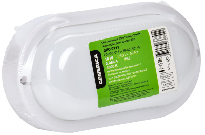 Iek LDPO0-0111-10-40-K01-G Светильник LED ДПО 0111 10Вт IP65 4000К овал GENERICA