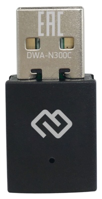 Сетевой адаптер WiFi Digma DWA-N300C USB 2.0