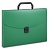 Портфель Бюрократ -BPP01GRN 1 отдел. A4 пластик 0.7мм зеленый