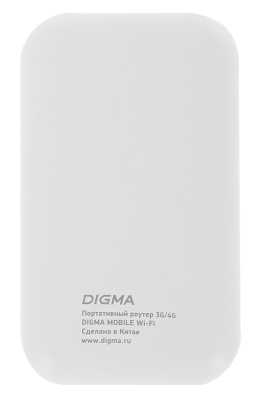Модем 3G/4G Digma Mobile WiFi DMW1880 USB Wi-Fi Firewall +Router внешний белый