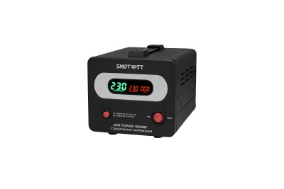 Стабилизатор напряжения Smartwatt Tower 1000RF 1000ВА черный