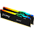 Модуль памяти DDR 5 DIMM 32Gb PC48000, 6000Mhz, Kingston FURY Beast Black RGB CL30 (Kit of 2) (KF560C30BBEAK2-32)