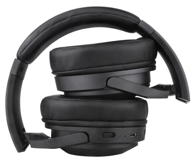 Гарнитура накладные Digma BT-20 ANC черный беспроводные bluetooth оголовье (BT20)