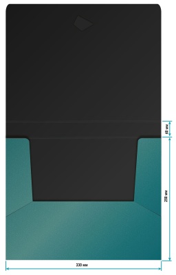 Папка-короб на резинке Silwerhof Perlen 255121-75 пластик 0.18мм A4 зеленый металлик