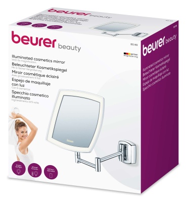 Косметическое зеркало BeurerBS89 квадратное настенное хром (585.13)