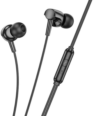 Гарнитура вкладыши Hoco M112 1.2м черный проводные в ушной раковине