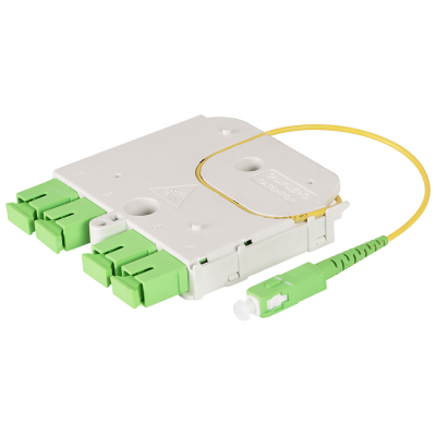 Универсальный сплиттерный модуль на 4 абонента LIGHT PON УСМ 1х4 SC/APC